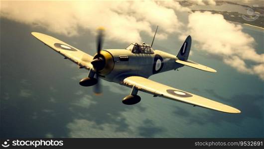World War 2 era fighter plane