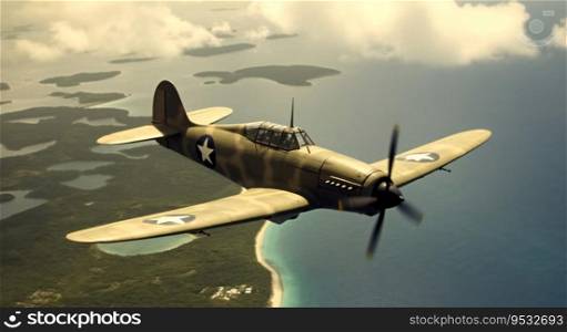 World War 2 era fighter plane