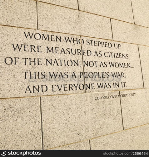 World War II Memorial in Washington, DC, USA.