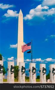 World War II Memorial in washington DC USA at National Mall