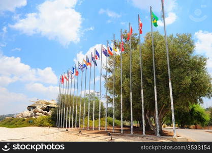 World War Memorial In Armored Corp Museum. Israel