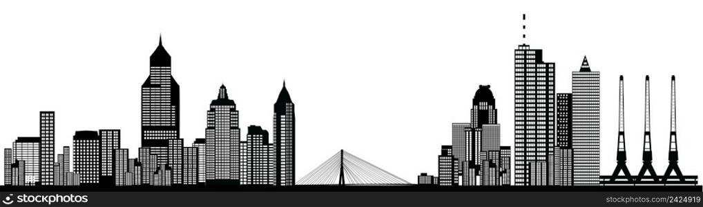 world wide city skyline with different architecture. world wide city skyline illustration