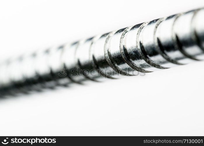 Worm screw isolated on white background