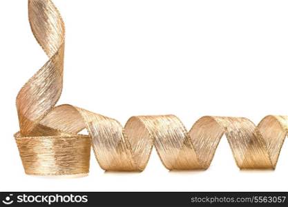 Wrapping ribbon isolated on white background