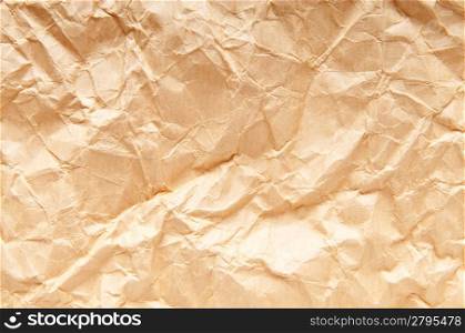 Wrinkled paper close up for your background