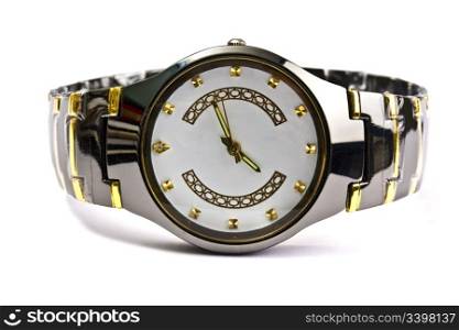 Wristwatch isolated on white
