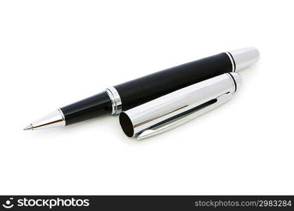 Writing pen isolated on the white background