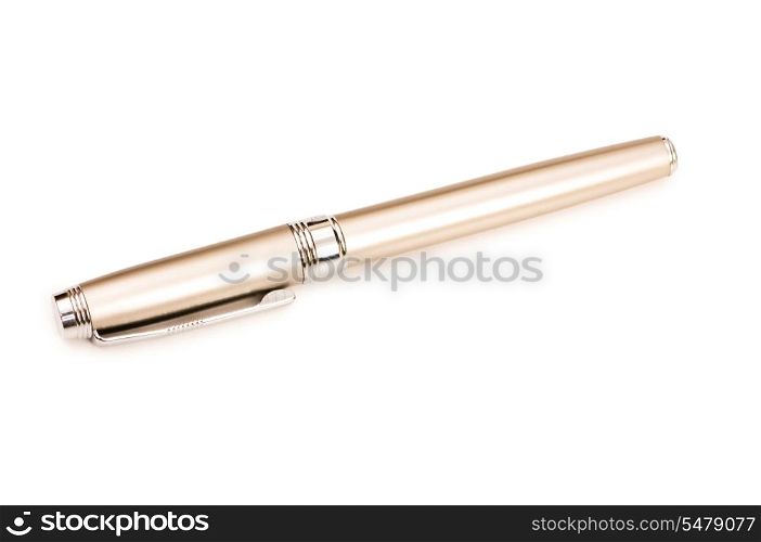 Writing pen isolated on the white background