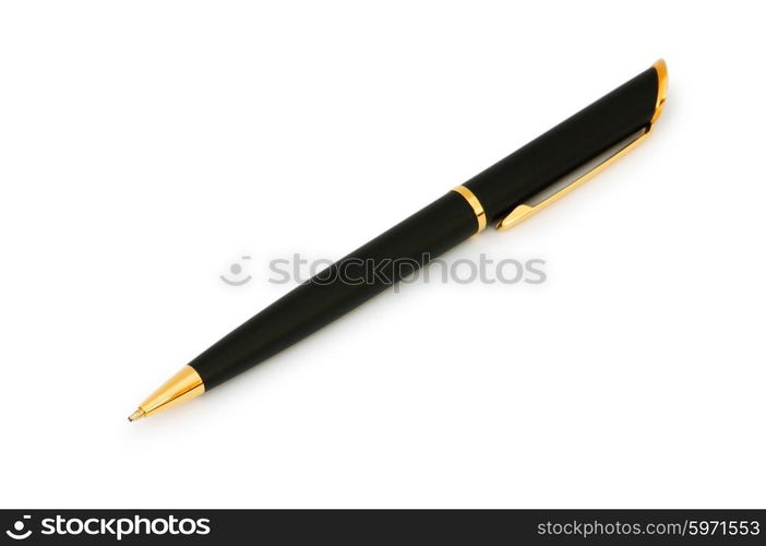 Writing pen isolated on the white background