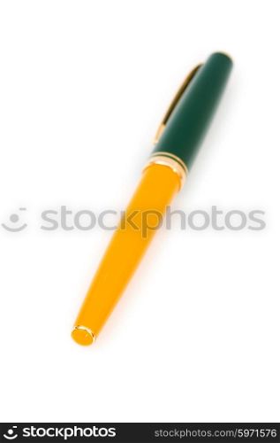 Writing pen isolated on the white background