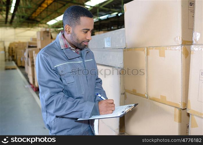 writing the delivery address