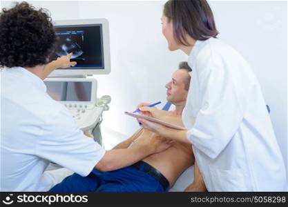 writing the ultrasound result