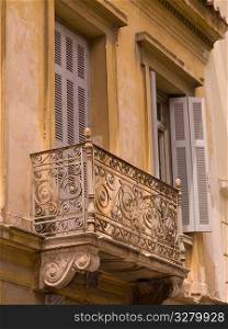 Wrought Iron balcony in Athens Greece