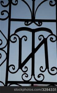 ""Wrought iron gate detail"