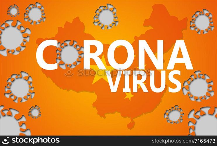 Wuhan coronavirus 2019-nCoV concept. An outbreak occurs in Wuhan, China. 3d rendering