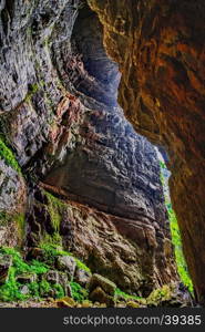 Wulong Karst limestone rock formations in Longshui Gorge Difeng, an important constituent part of the Wulong Karst World Natural Heritage. China