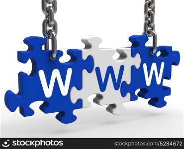 . Www Puzzle Showing Online Websites Internet or Web