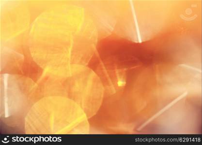 &#x9;Abstract background with yellow light spots closeup