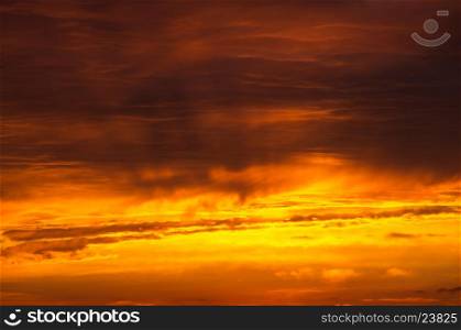 &#xA;Scenic orange sunset sky background&#xA;&#xA;