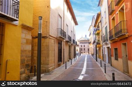 Xativa old town street in Valencia also Jativa Spain