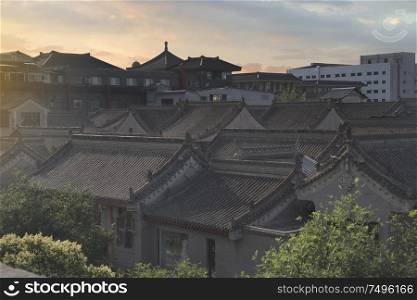 Xi&rsquo;an view of the old city