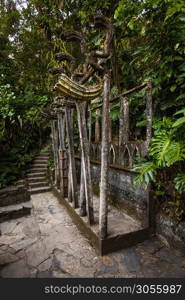 Xilitla ruins in Mexico pueblo magico place. Xilitla ruins in Mexico