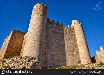 Xivert castle in Alcala de Chivert of Castellon Templarios of Spain twin towers