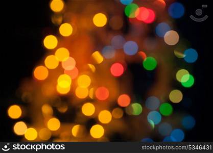Xmas bokeh. Abstract circular bokeh background of Christmaslights