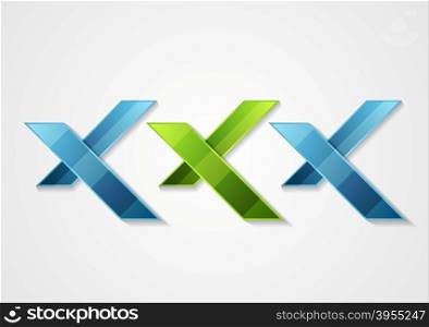XXX corporate geometric logo design