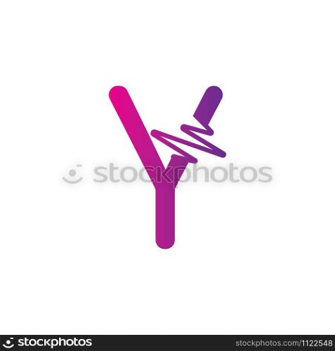 Y Letter creative logo or symbol template design
