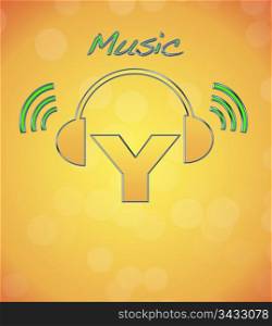 Y, music logo.
