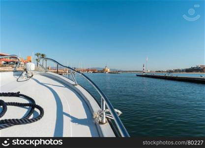 Yacht marina in Portimao. Algarve coast, Portugal.