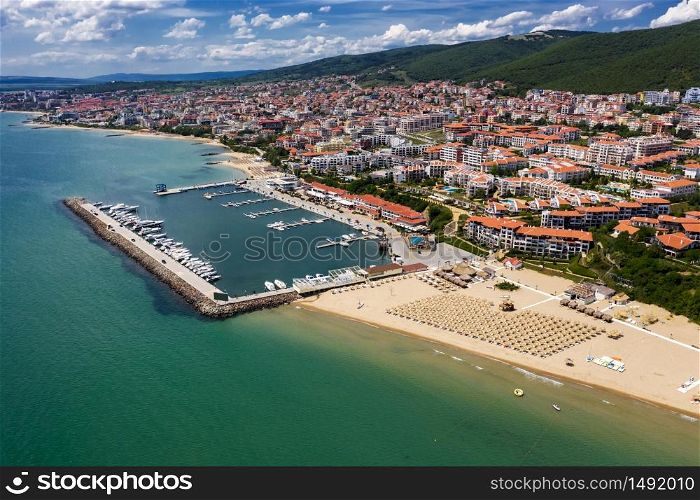 Yacht marina in sea resort Saint Vlas, Bulgaria