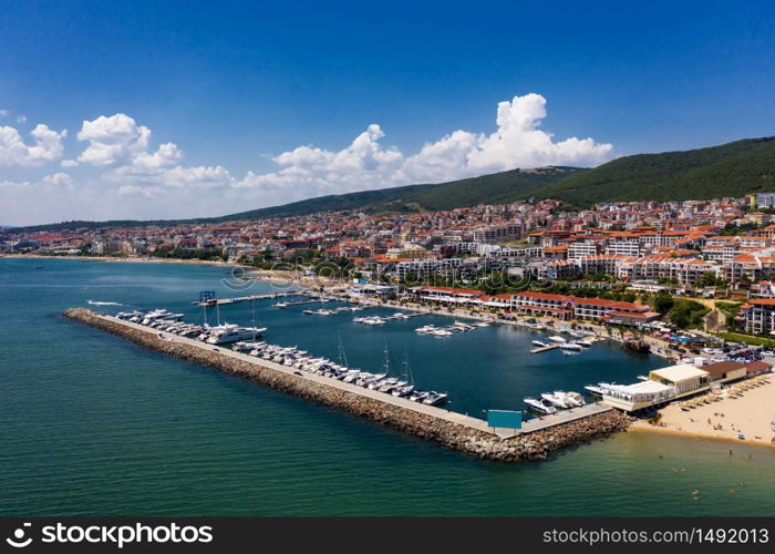 Yacht marina in sea resort Saint Vlas, Bulgaria