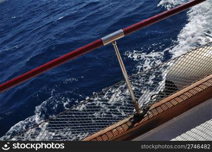 yacht sailing at mediterranean sea
