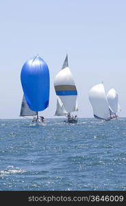 Yachts compete in team sailing event California