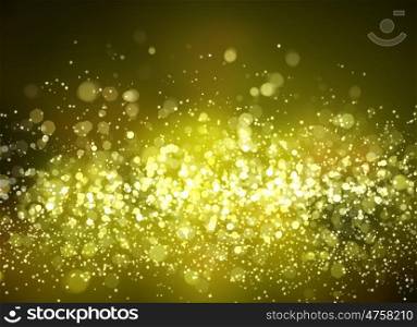 Yellow abstract light background. Yellow colour bokeh abstract light background. Illustration