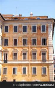 Yellow apartment building, Rome