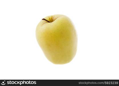 Yellow apple. Isolated on white background