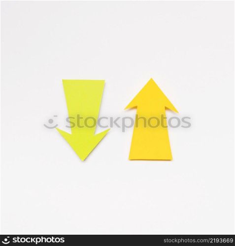 yellow arrows sign
