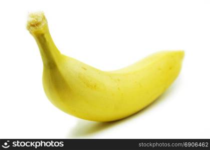 Yellow bananas isolated on white background