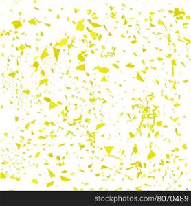 Yellow Confetti Isolated on White Background. Set of Particles.. Yellow Confetti Isolated. Set of Particles.