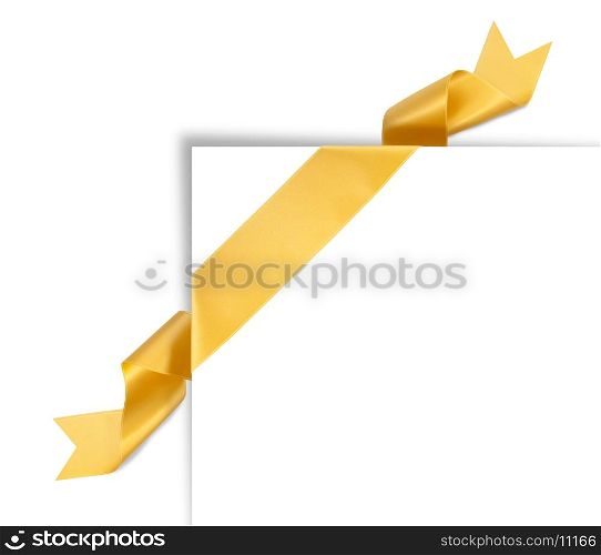 Yellow corner ribbon