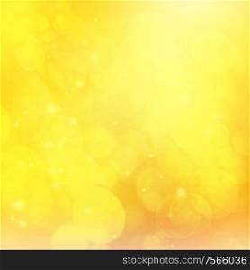 Yellow festive background with light beams. Yellow Festive background with lights