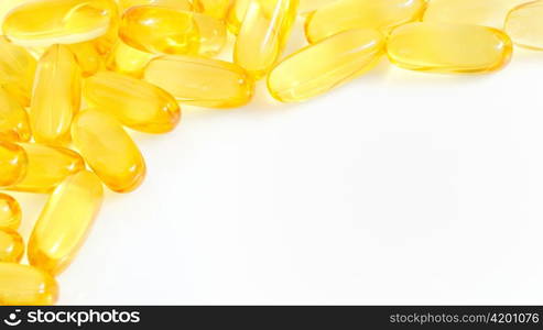 yellow fish oil capsule