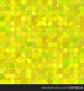 Yellow Geometric Circle Background. Abstract Yellow Pattern.. Yellow Geometric Circle Background