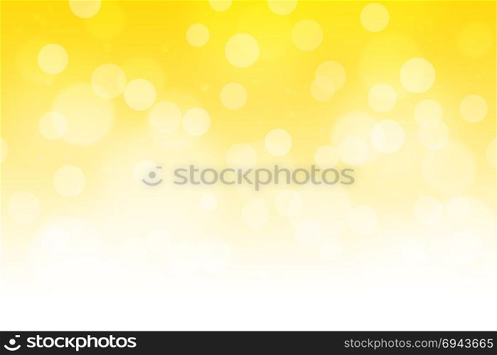 Yellow gradient background with bokeh.