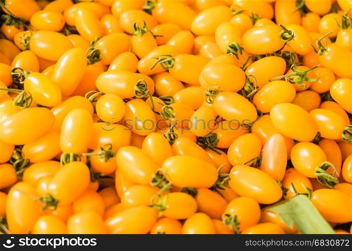 Yellow Grape Tomatoes, Fresh cherry baby yellow tomatoes
