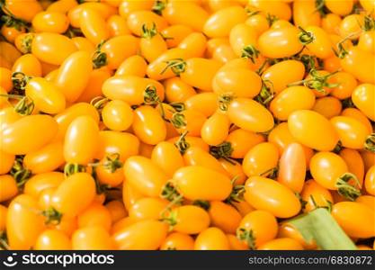 Yellow Grape Tomatoes, Fresh cherry baby yellow tomatoes