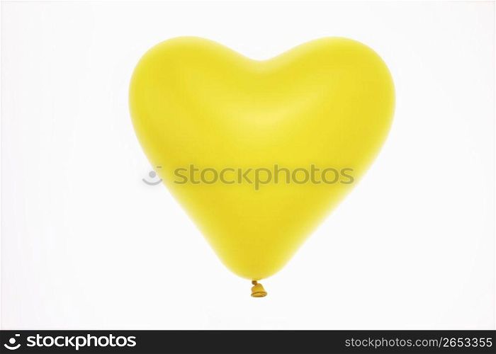 Yellow heart balloon